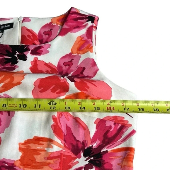MARIO SERRANI dress, women size 8 . Multicolor, floral,sleeveless, back zip ,NWT - Picture 9 of 13